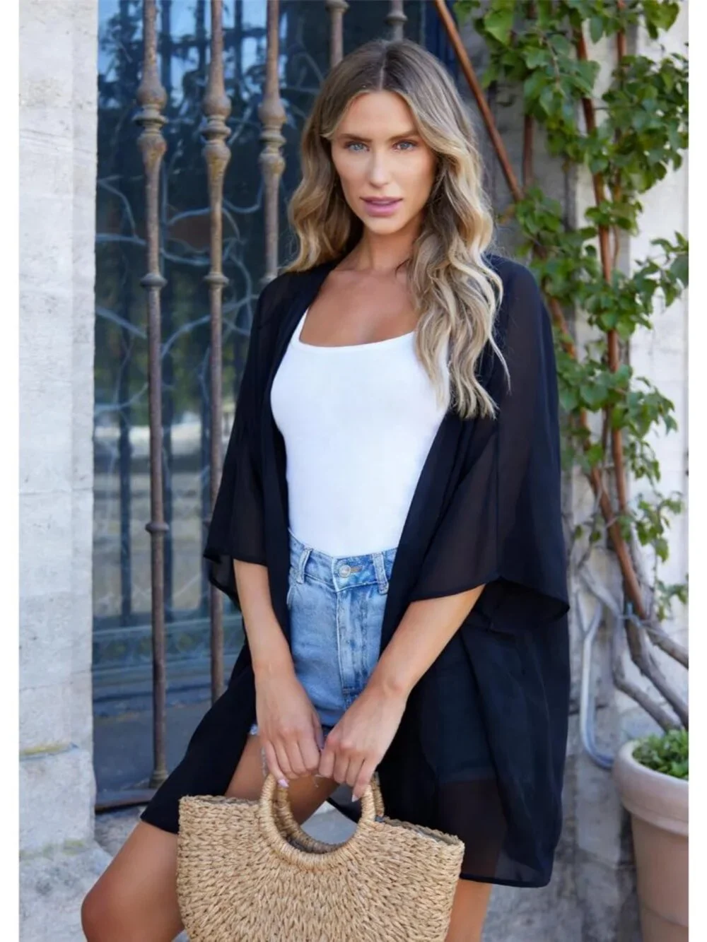 N/A floral cardigan
